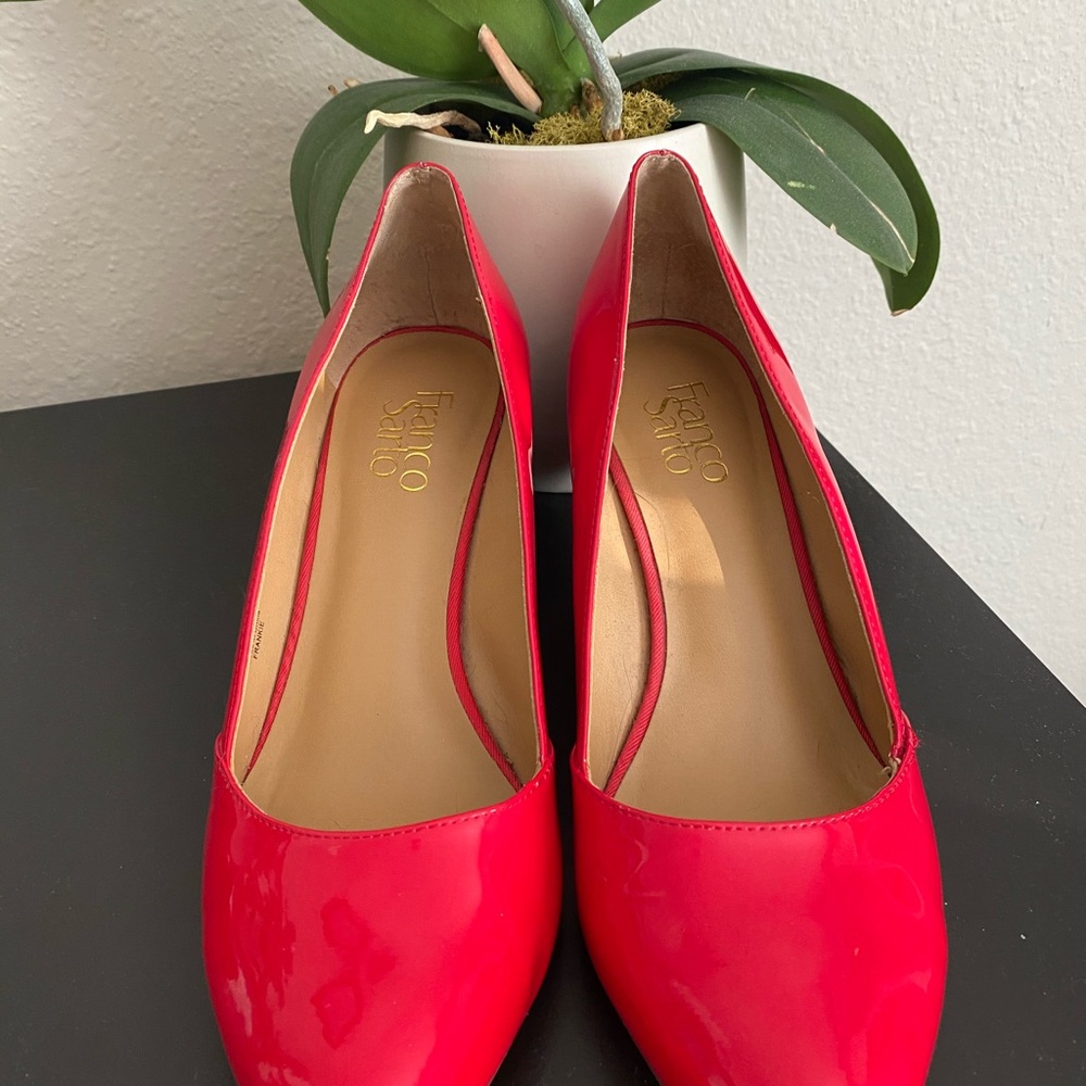 Franco Sarto elegant red woman shoes